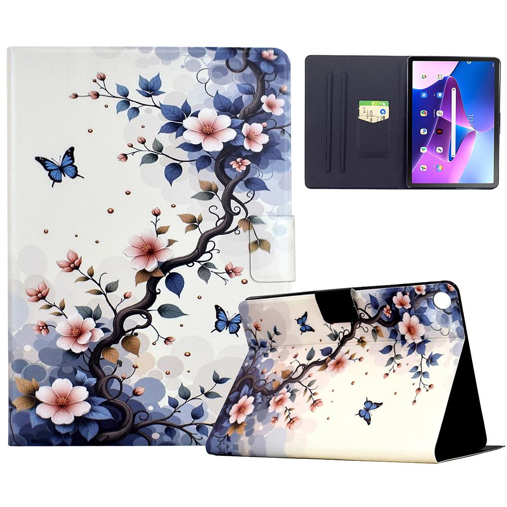 Stand Case for Lenovo Tab M10 (Gen 3) Pattern Printing Tablet Leather Cover with Auto Wake/Sleep