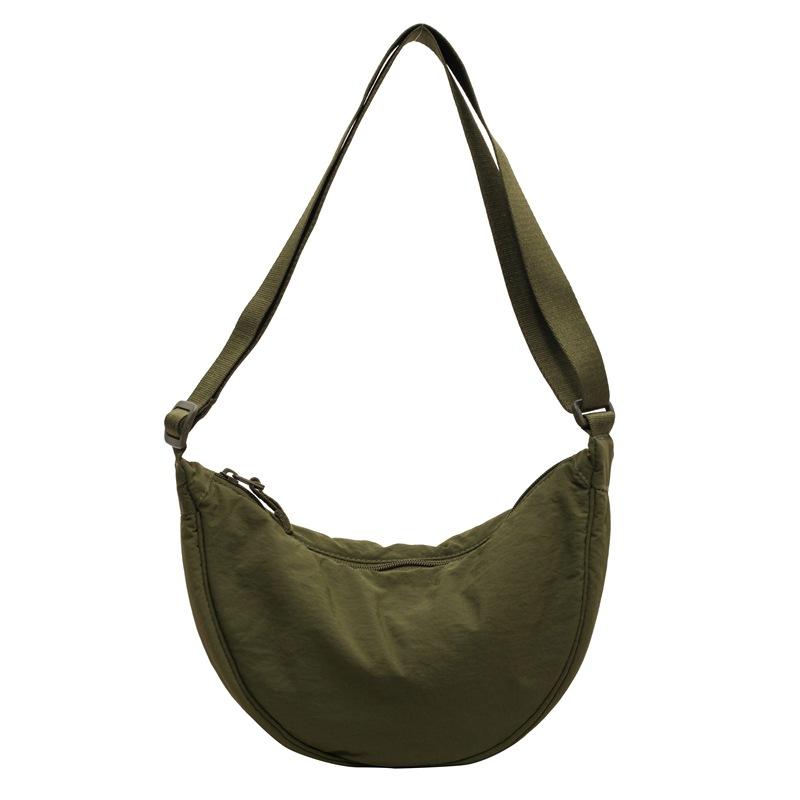 Small Bag Women's Simple All-Match Satchel Shoulder Bag Crossbody Dumpling Bag for Travel