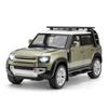 Large 1:18 Land Rover Defender SUV Off-road Alloy Model Car Diecast Toy Car Collection Simulation Sound Light Children Day Gifts