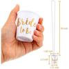 12 Pack  Single Party Plastic Small Wine Glass White Bride To Be Rose Red Team Bride Pearl Chain Cup Plastic One Size Fits All