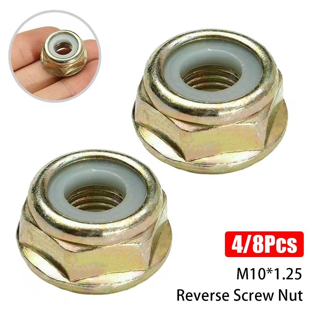4/8Pcs Universal Brushcutter Nuts Grass Trimming Tools Lawn Mowers Accessory Reverse Screw Nut