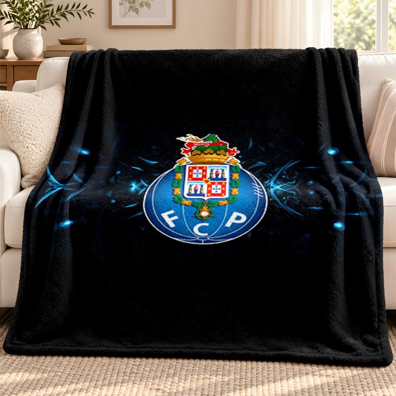 FC Porto Decke Flanelldecke Weiche Gemütliche Plüschdecke für Sofa Bett Leichte Heimdekoration Outdoor Camping