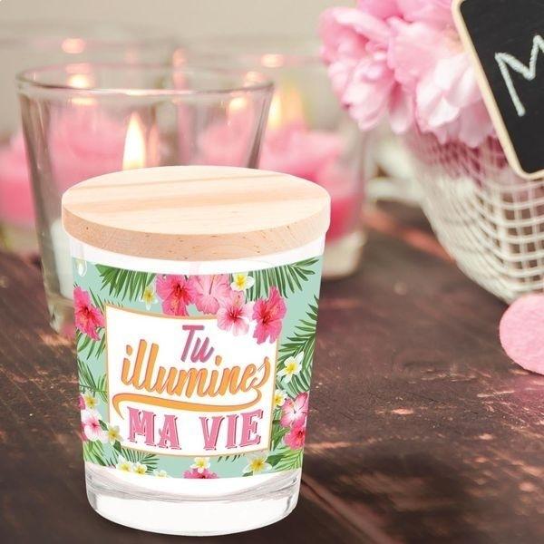 Üveg illatú gyertya megvilágítja az életem