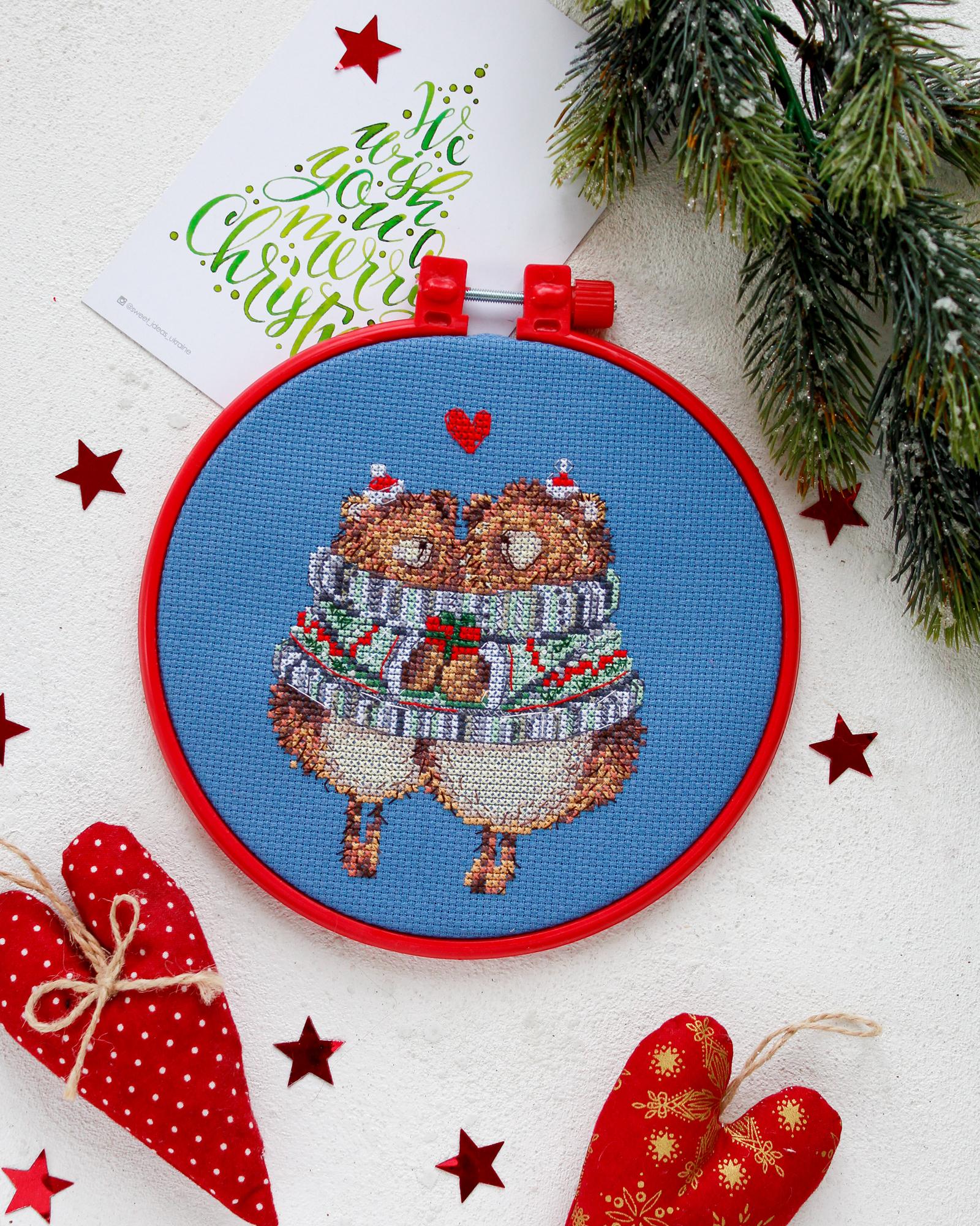 

Набор для вышивки крестиком Абрис Арт Зимняя сказка hugs 150*150mm