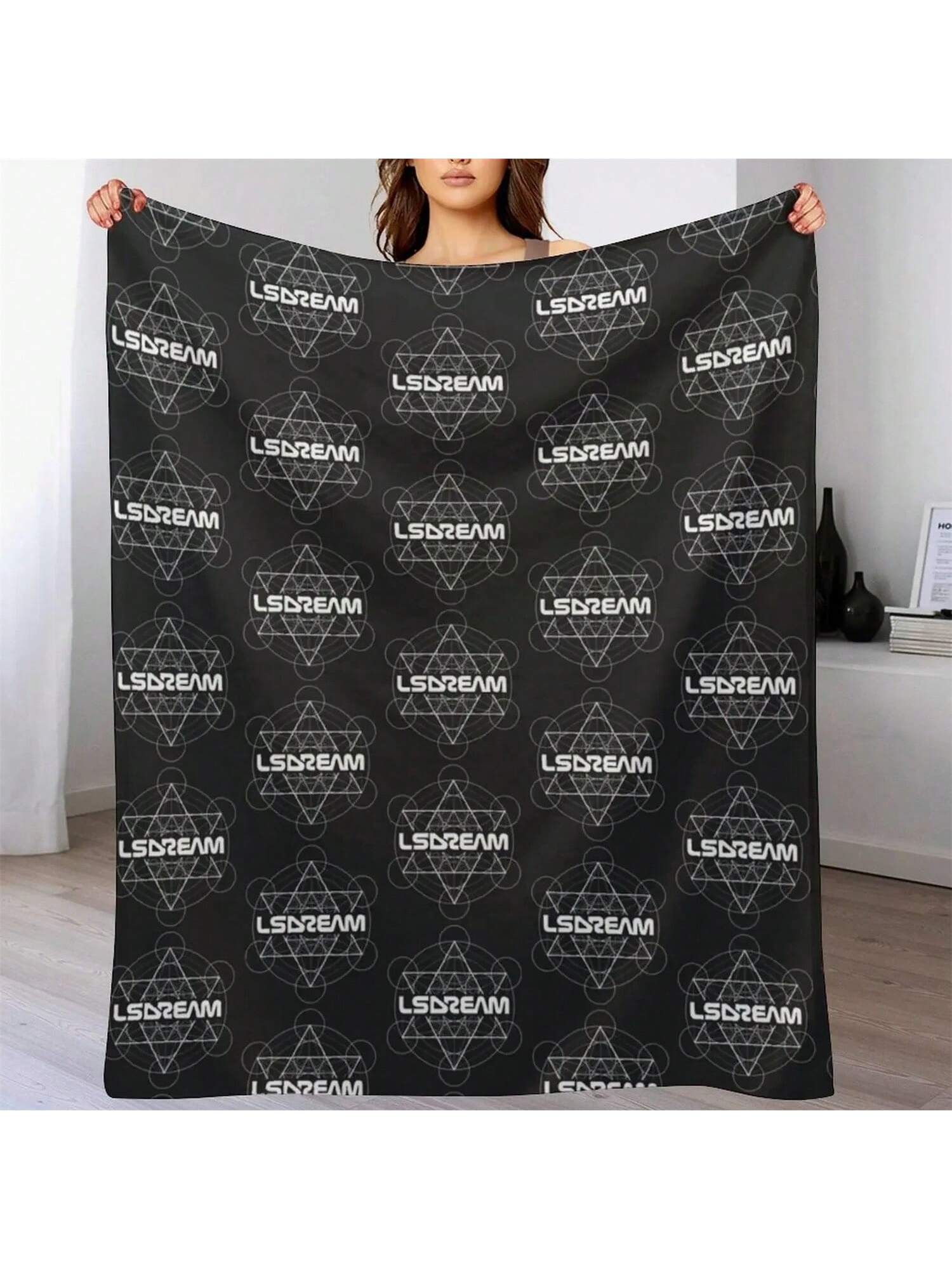 LSDream Music Festival Essential Rave Throw Blanket Quilt Anime Shaggy For Babies Blankets 75X95CM