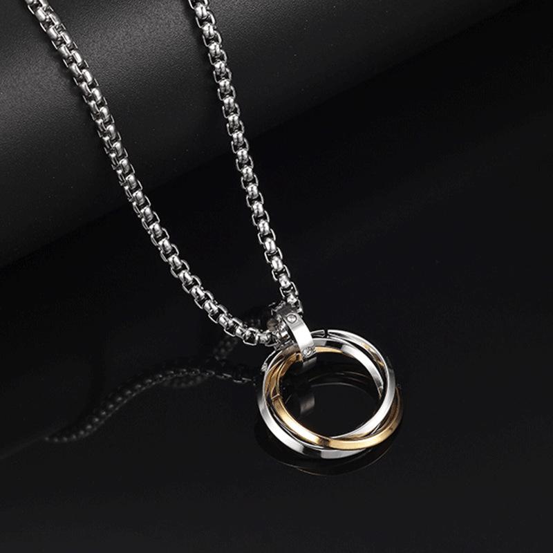 

Hipster necklace men s pendant men s hip-hop Korean version of street simple couple versatile