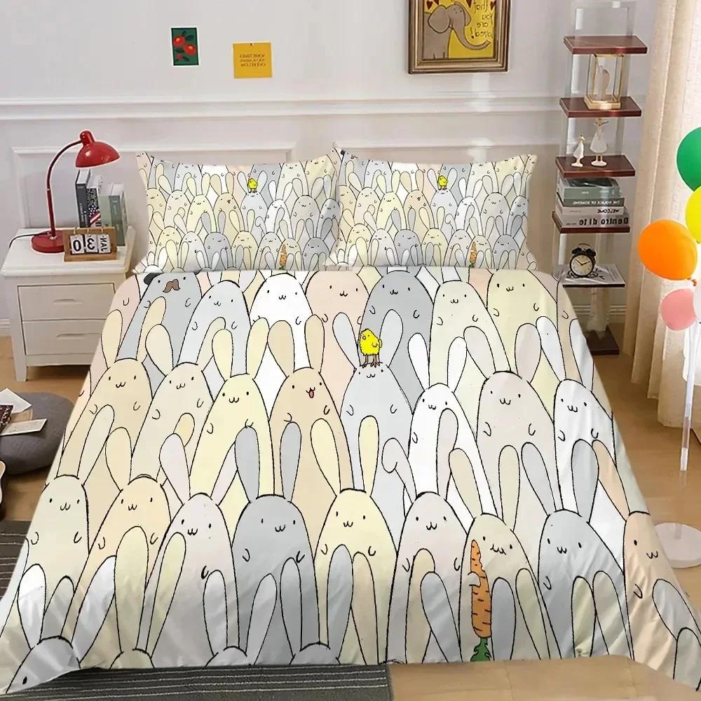 

Comforter Top Cute Bedding Set Cute Funny Yellow Cartoon Chick King Queen Cartoon Animals Soft Polyester Comforter (quilt)-EU Single(135*200cm)3pcs