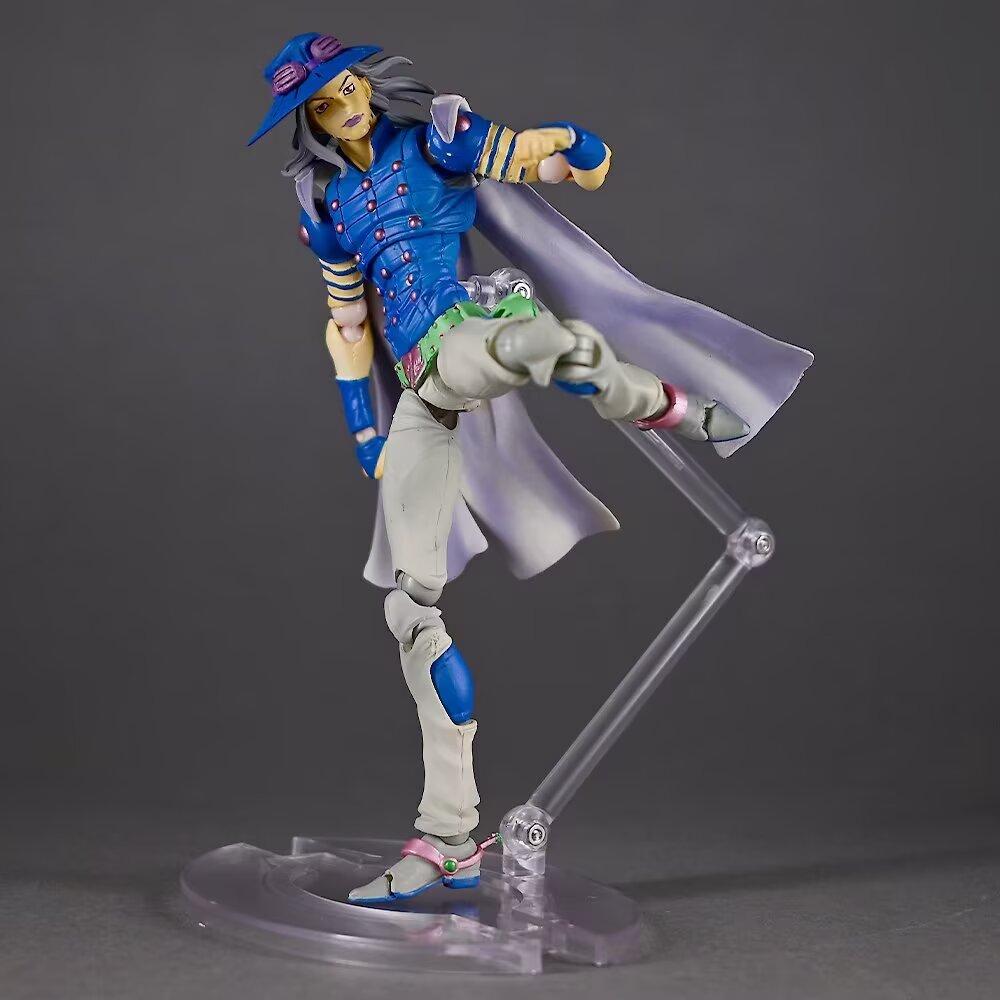 Aixlan 15cm JOJO's Bizarre Adventure Anime Modell Steel Ball Run Julius Caesar Zeppeli PVC Actionfigur Bewegliche Actionfigur