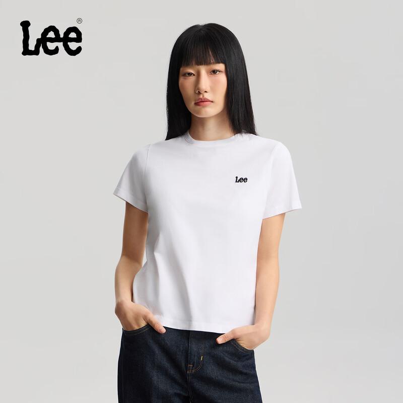 

Lee Women s Standard Fit Embroidered Logo Crew Neck T-Shirt XL