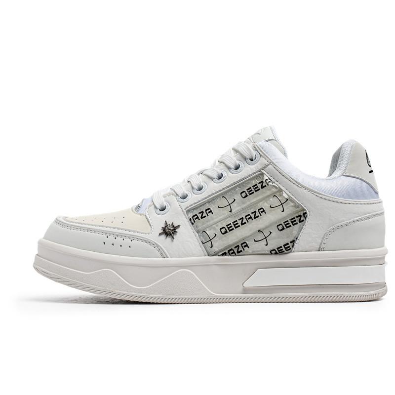 

3722 модная обувь маленькая белая обувь весна новинка мужская и женская обувь на платформе с увеличением высоты обувь на доске Фань Чэнчэн Гочао нишевая обувь 36-Female code белый