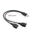 Usb3.0 One To Two Extension Cable Usb Computer 1 To 2 Power Splitter Female/Male To Two Male/ Female Converter