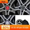 2025 New 4PCS 75mm Car Wheel Center Hub Caps Cover for Mercedes Benz B/C/E/S Class A Class C200L GLC GLK CLA Accessories