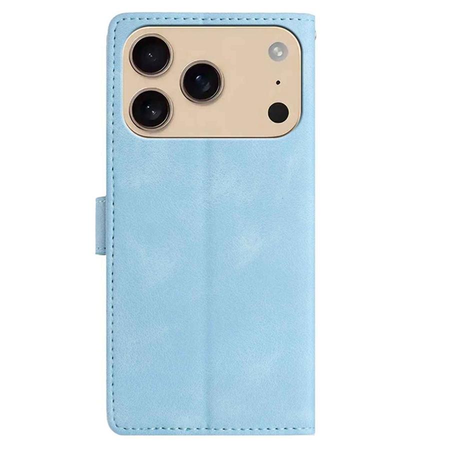 Retro Embossed Flower and Butterfly Phone Case for iPhone 17 16 15 Skin Feel PU Leather Card Slots Wallet Case with Wristband for Samsung S25 S24 S23