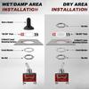 4-Pack Toggle Switches, SPST ON/Off 2-Pin, 12V DC 30A Heavy Duty Waterproof Toggle Switch with Boot Cap Cover for Automotive Marine Car Truck