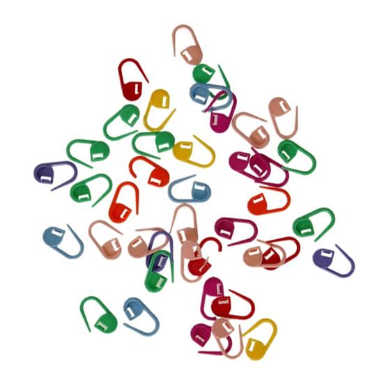 20 Pcs Colorful Mix Mini Plastic Knitting Clips Crochet Locking Stitch