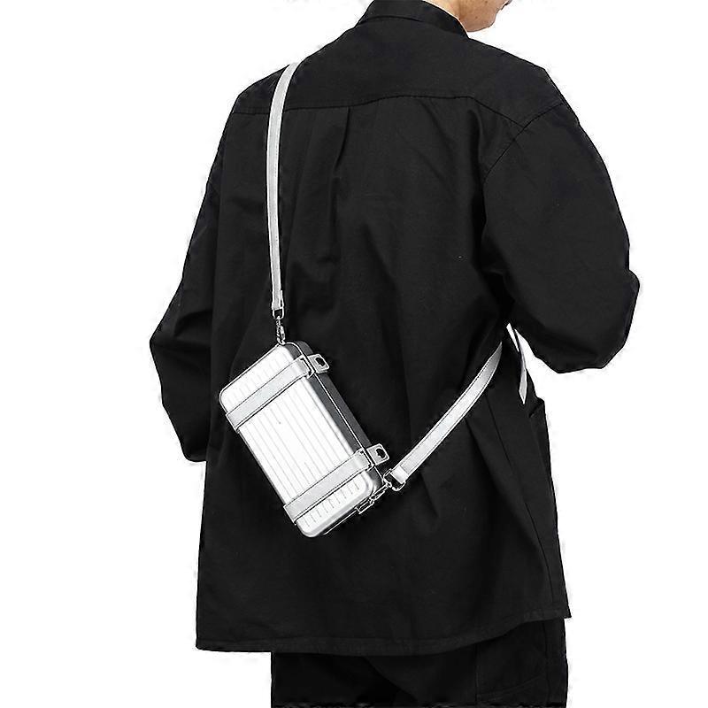 2026 Klassisk och Snygg Hårdskalig Handväska i Bagage-stil: Kreativt designad axelväska/crossbodyväska present