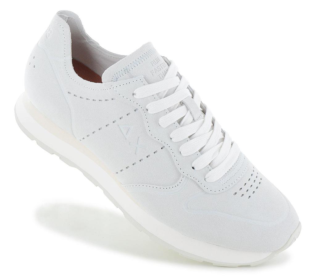 Sun68 Tom Raw Edge Suede - Men's Sneakers Shoes Grey-White Z36103-01 ORIGINAL