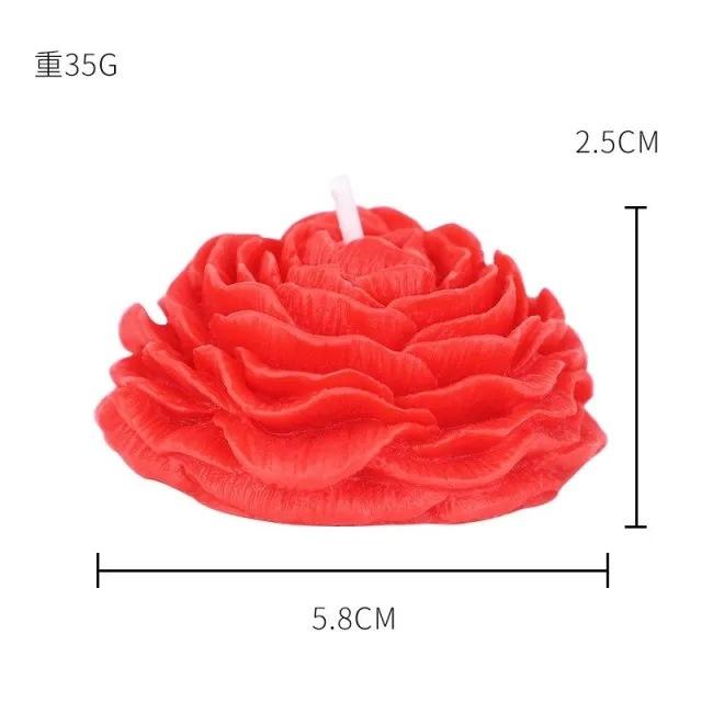 3D  Love Rose Flower Low Temperature Sex Candles SM Low Heat Massage Candles Passionate Wax for Adult Erotic Penis Toys