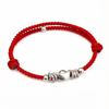 Pure Silver 999 Cinnabar Women's Zodiac Red Rope Silver Bracelet
