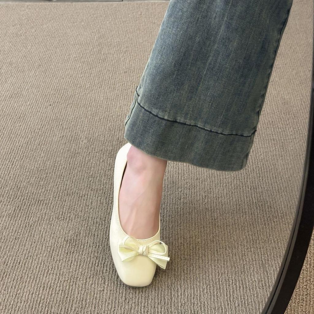 Temperament Evening Shoes Gentle Bridesmaid Shoes Can Be Worn Daily Without Tiring Feet French Evening Wind Single Shoes Women's Spring and Autumn