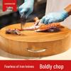 Lijia Ironwood Round Chopping Board with U-shaped Handle