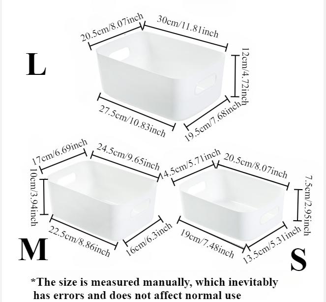 Multi-Functional Storage Boxes, Durable Plastic Organizers for Cosmetics, Snacks, Kitchen, Bathroom, Dorm - Office Supplies