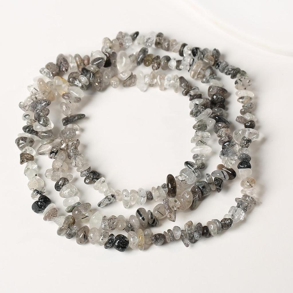 80cm Natürliche Amethyst Splitterkette - Poliert, Unregelmäßige Streifen für DIY Schmuck & Armbänder