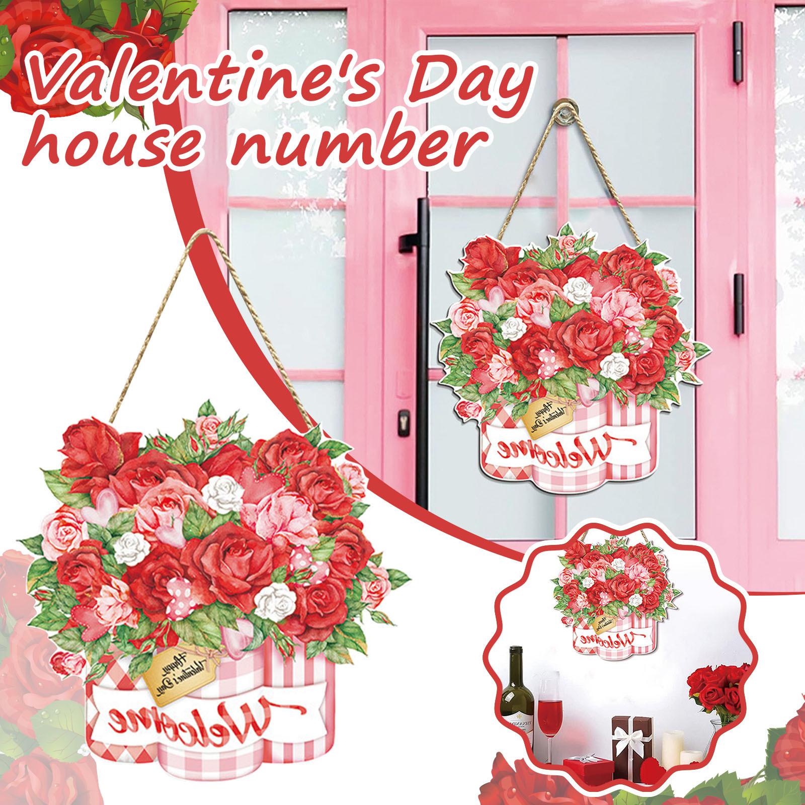 

С Днем Святого Валентина, подвесной знак, крытая и наружная дверь, подвесное украшение