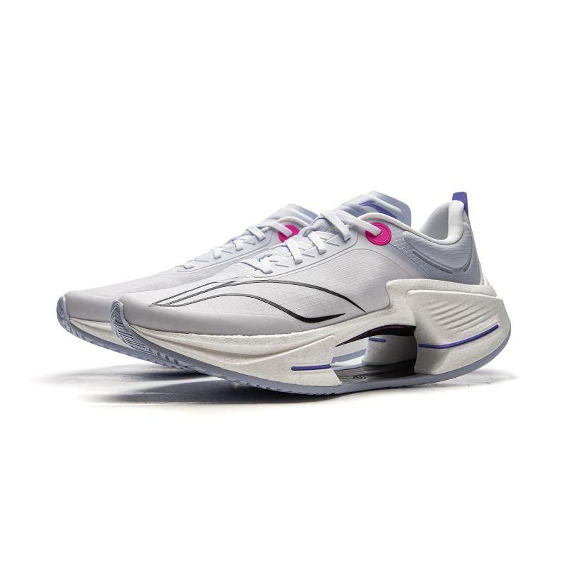 Li-Ning Jueying 3 ESSENTIELLE Herren Niedrige Renn-Laufschuhe Weiß Lila ARRV003-1