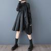 Long Sleeve Oversized Vintage New In Dresses for Women Casual Loose Spring Autumn Midi Shirt Dress Elegant Clothing