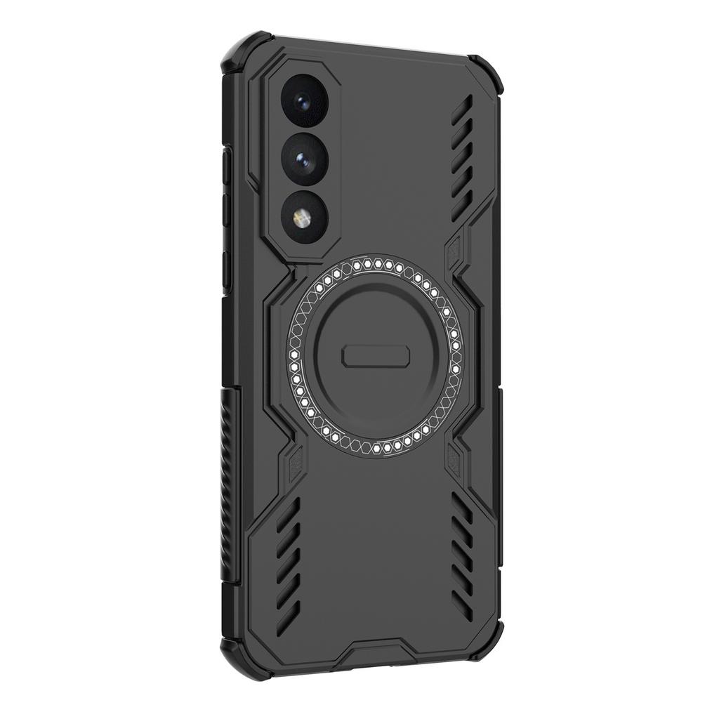 For OnePlus Ace 5 Ultra 5G/Nord 5 5G Magnetic Case Butterfly Armor Hollow Heat Dissipation PC+TPU Phone Cover