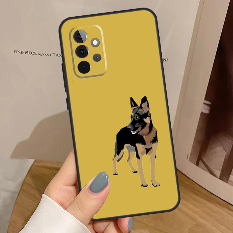 German Shepherd Dog Case For Samsung Galaxy A56 A36 A16 A06 A13 A33 A53 A52 A32 A12 A54 A34 A14 A35 A55 A17 A15