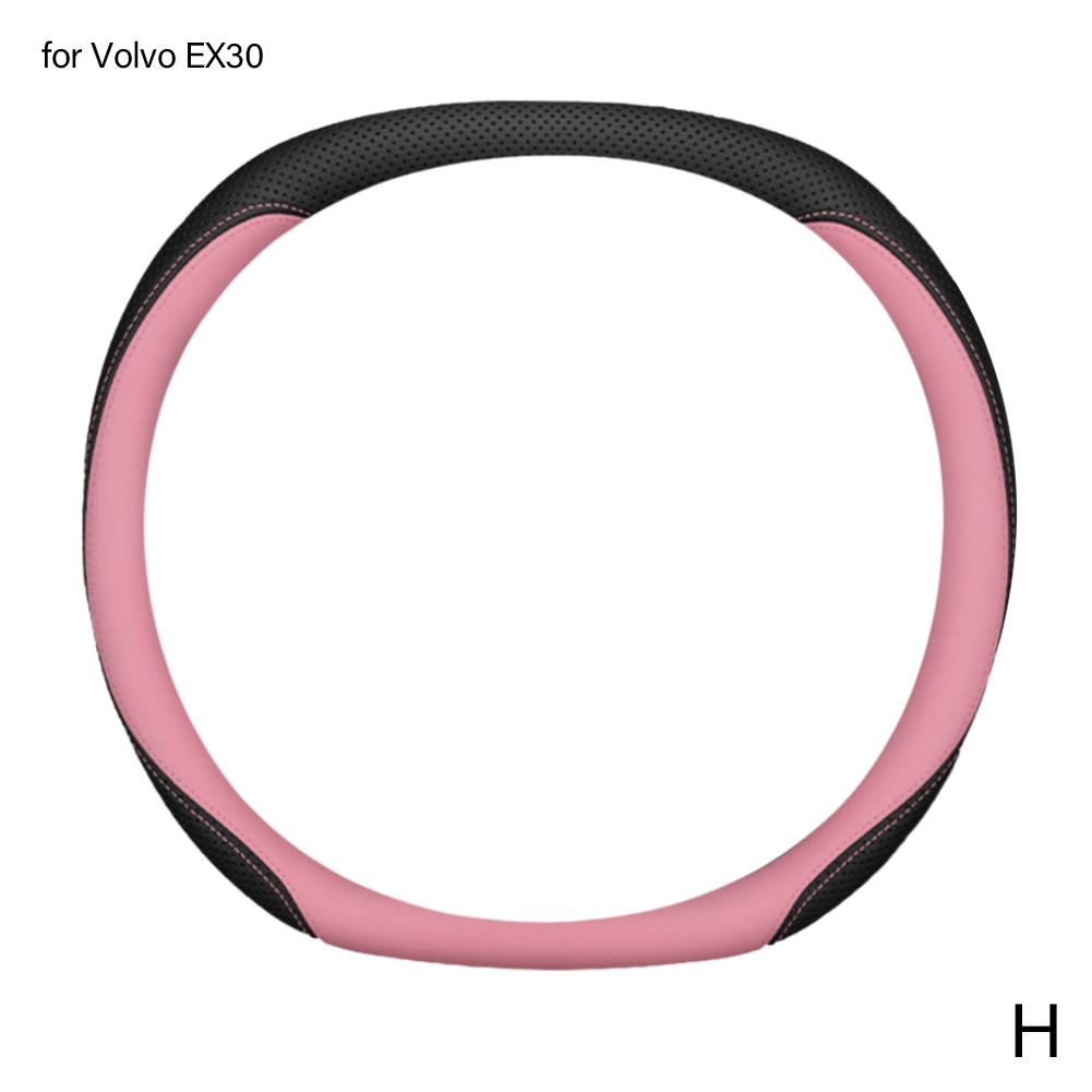 

Для Volvo EX30 чехол на руль автомобиля аксессуары для салона автомобиля кожаный дышащий нескользящий удобный чехол на руль