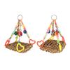 Bird Climbing Net Colourful Swing Hammock Chewing Hanging Mat for Decoration Playing