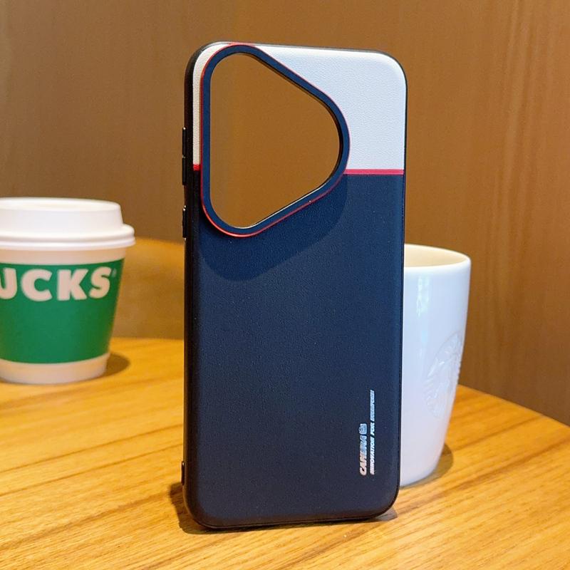 Case For Huawei Pura 80 70 Pro Plus Ultra Contrast Color Matte Leather Raised Lens Protection Soft Phone Grip Back Case Cover