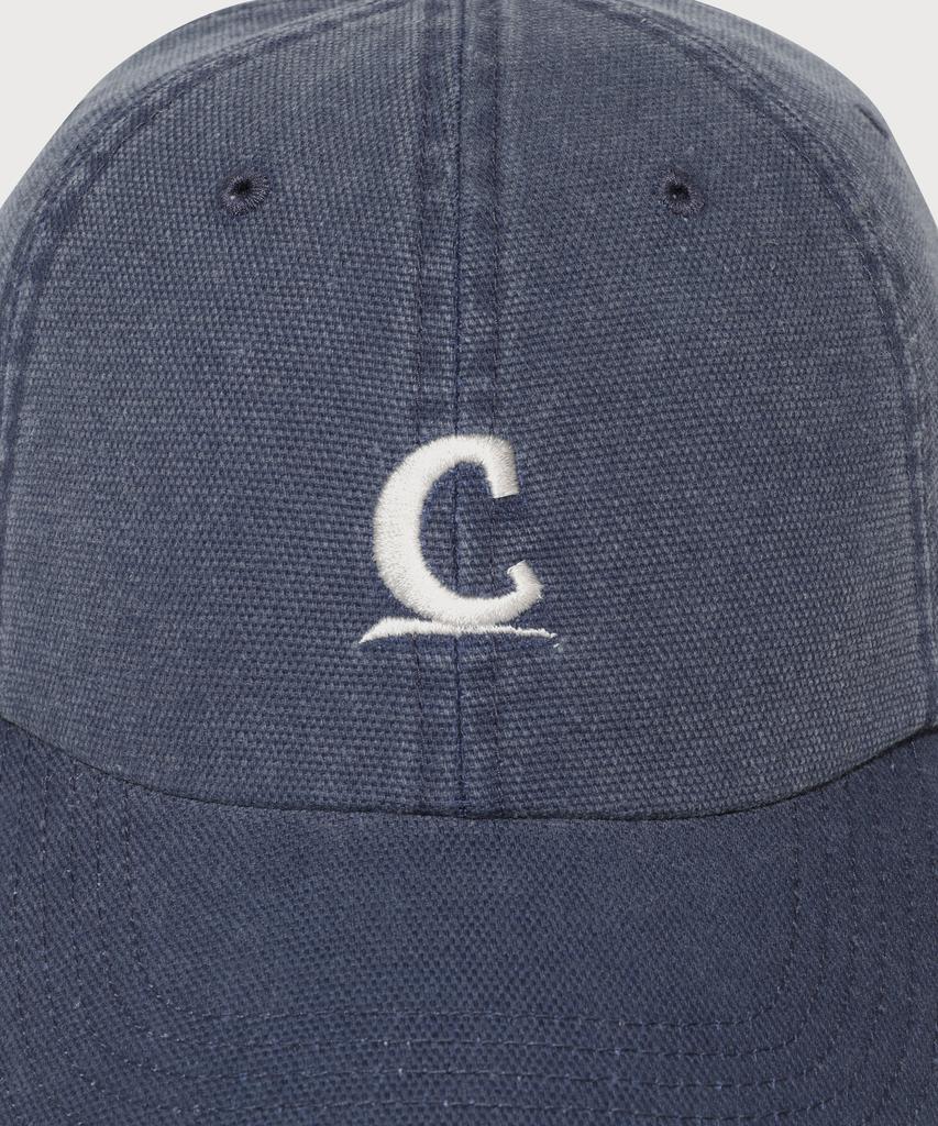 COVERNAT [Cozy Fit] Symbol Logo Oxford Washed Ball Cap Navy
