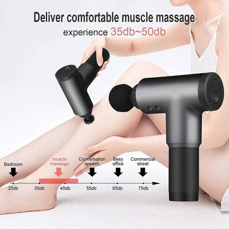 6 Speeds Massage Gun, Cordless Handheld Deep Tissue Muscle Massager, Chargeable Percussion Device Super Quiet