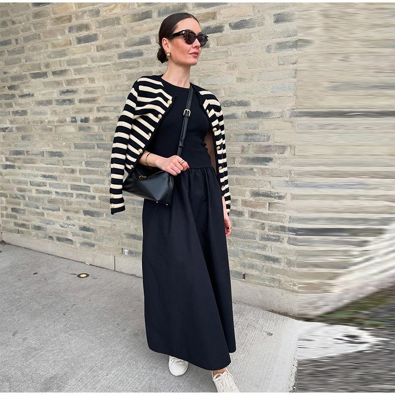 Women's Summer Dresses New Chic Slim Simple Elegant Holiday Dress Street Female Comfortable Youth Dress