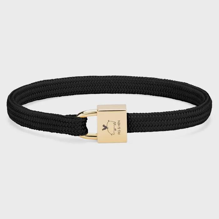 (Women's) Billie Bracelet - Black x Gold