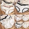 Comfortable Women's Cotton Underwear Stylish Japanese Sweet Breathable Mid Waist Triangle Shorts