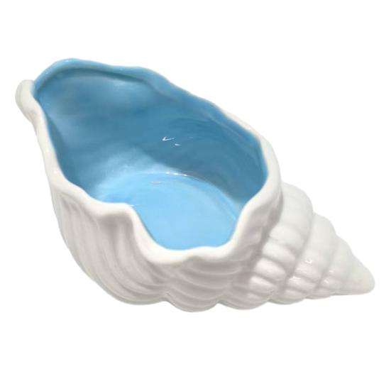 Shell Jewelry Tray, Ceramic Compact Storage Dish, Durable Scratch-Resistant Organizer, for Rings Earrings Necklaces Bracelets Watches