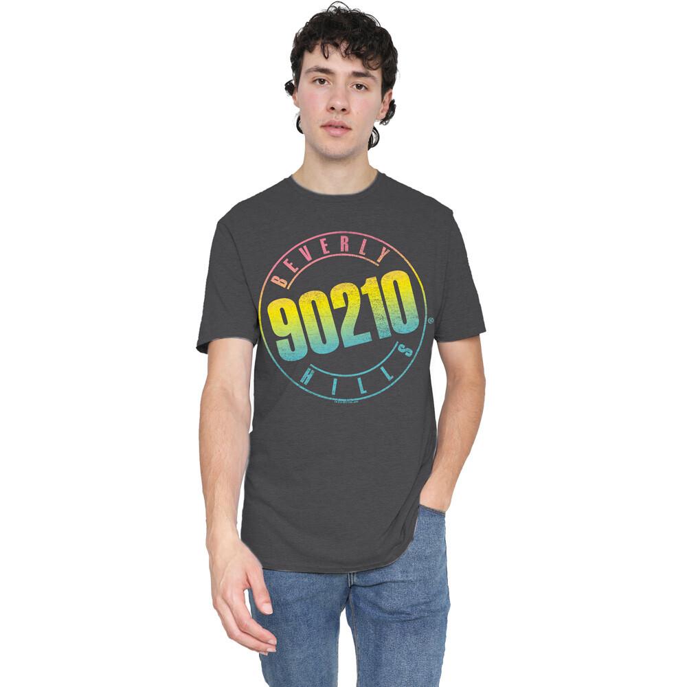 90210 Color Blend Logo T-Shirt S-2XL Charcoal XXXXL
