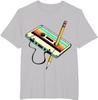 80s Cassette Tape Pencil 1980s Retro Vintage Throwback Music T-Shirt Men Clothing Vintage T Shirt Camisetas