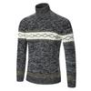 Men's Sweater High Neck Sweater Solid Color Slim Bottoming Sweater