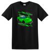 Green Racing Car T Shirt Cool Race Car Graphic Tee Gift for Car Lovers