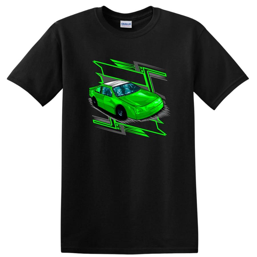 Green Racing Car T Shirt Cool Race Car Graphic Tee Gift for Car Lovers XXL