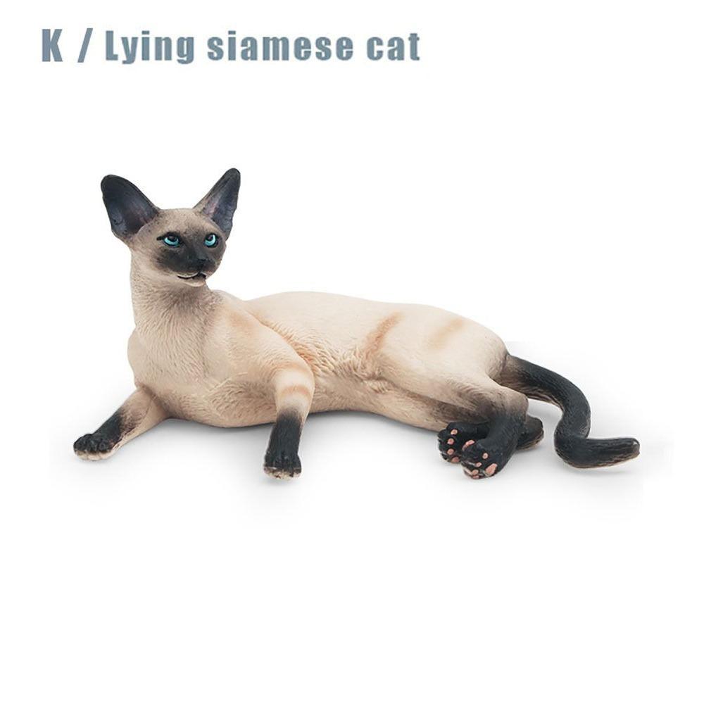 PVC Cat Model Kids Doll Toy Cat Ornament High-quality Kitten Statue