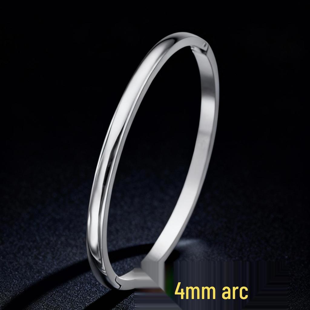 Women's Luxury Stainless Steel Bracelet: Electroplated Titanium, Full Diamond Set, European-American Style