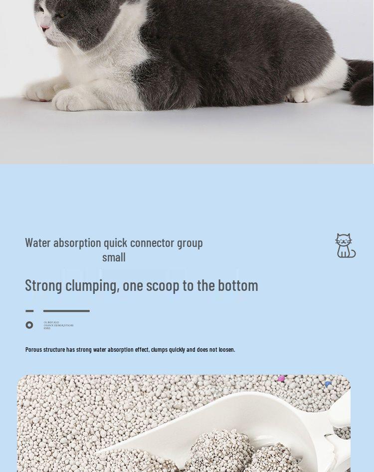 Jin Clumping Cat Litter with Activated Carbon, Large Bag, Odor-Proof Deodorizing Cat Litter.