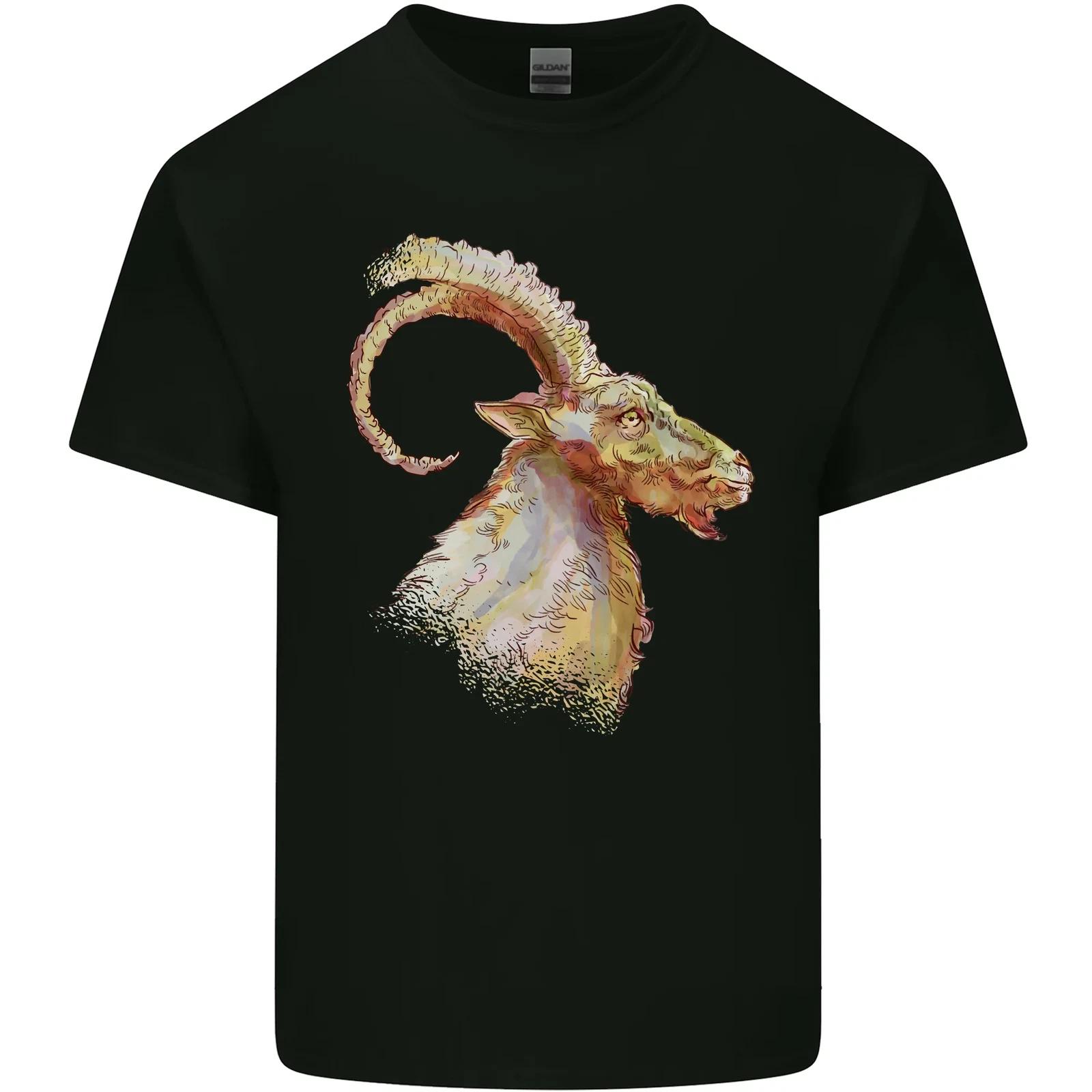 A Watercolour Goat Farming Kids T-Shirt Childrens 4XL